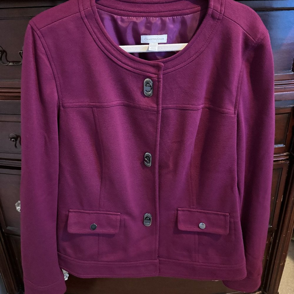 Charter Club Knit Jacket - Size XL